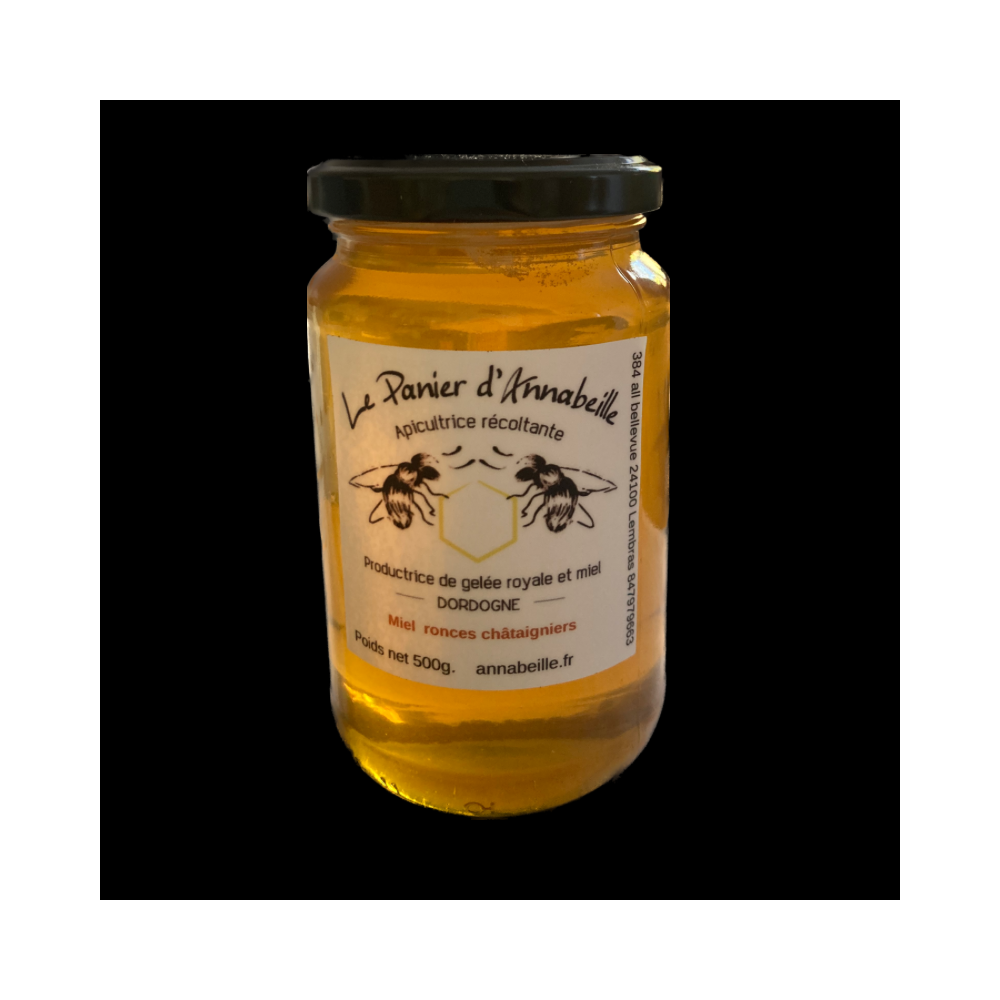 Miel de ronces-châtaigniers (500g.)