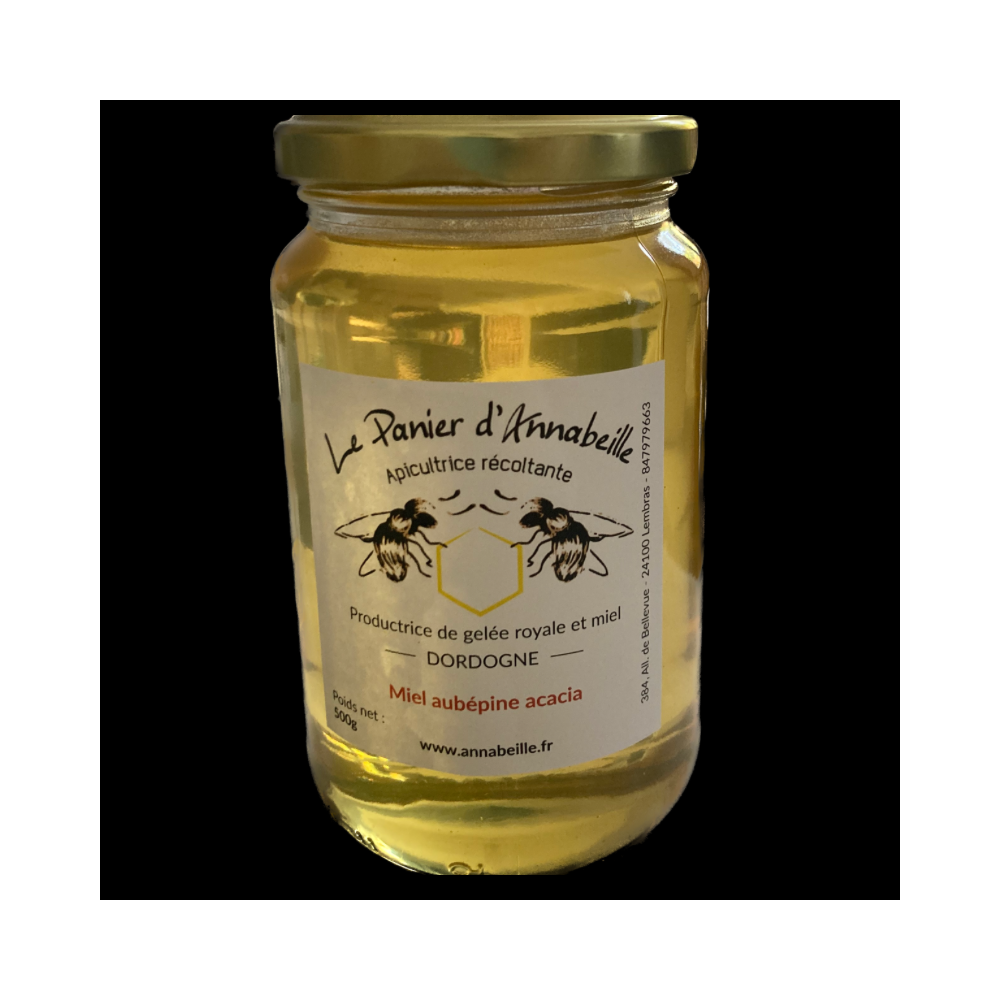 Miel aubépine-acacia (500g.)